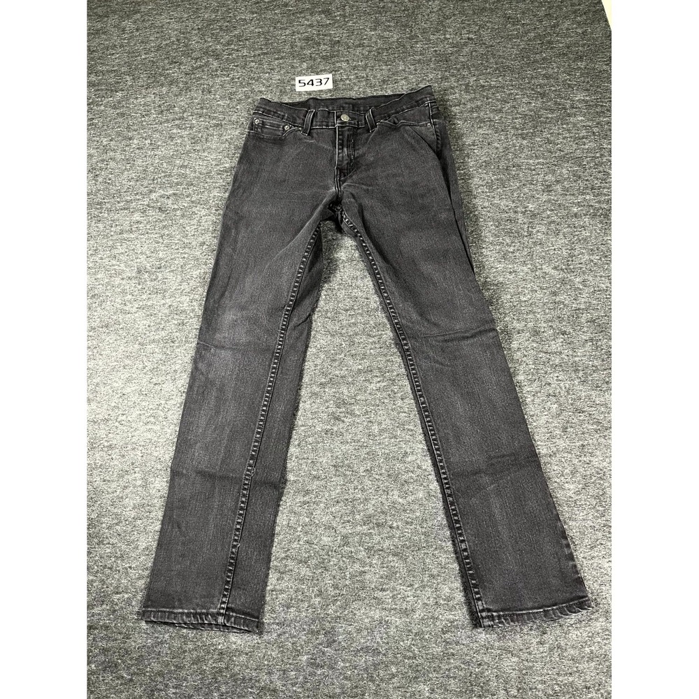 Levi's 511 Jeans All Seasons Jeans Mens 29x30 Black Denim Slim Fit Straight Leg